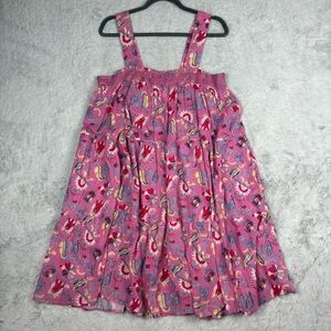 Xirena Floral Mini Dress Dev Love‎ Letter Trapeze Loose Lightweight Vacation L